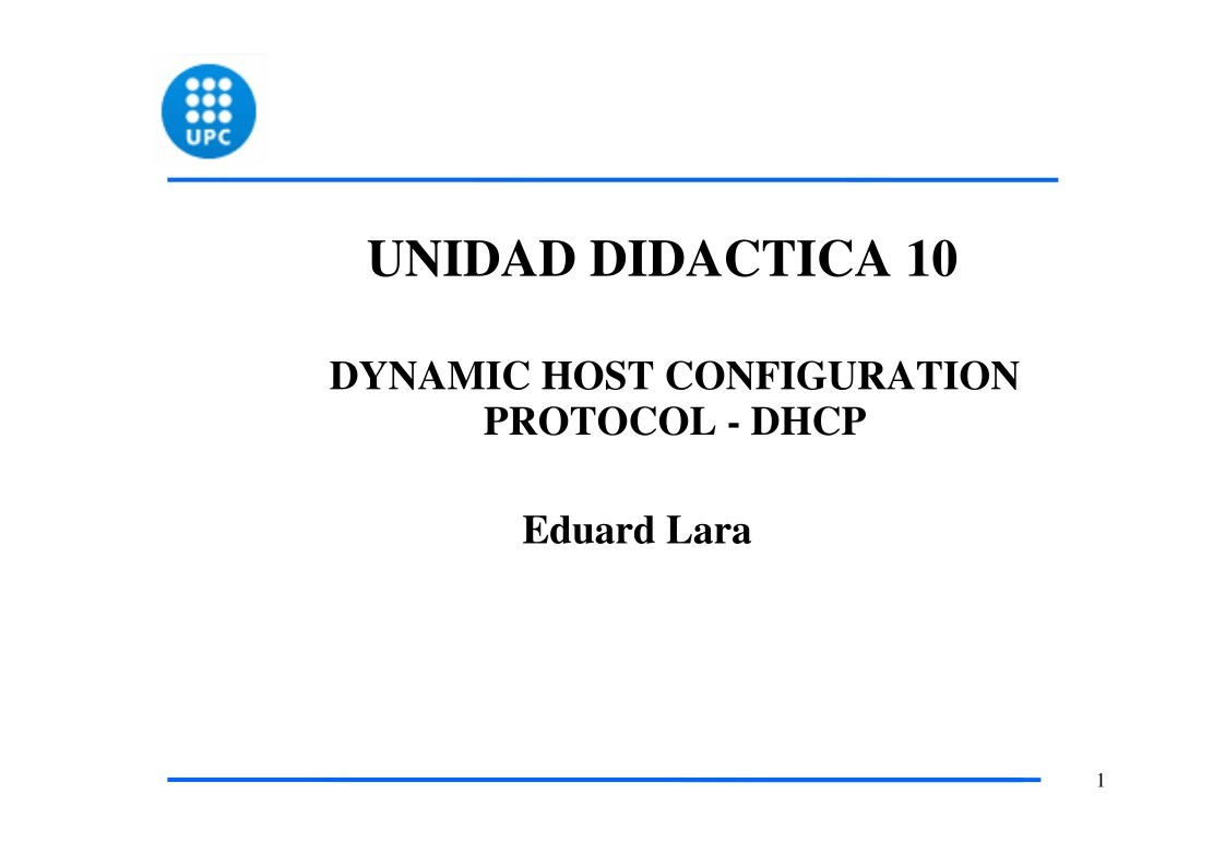 Imágen de pdf UD10 - Servidor DHCP