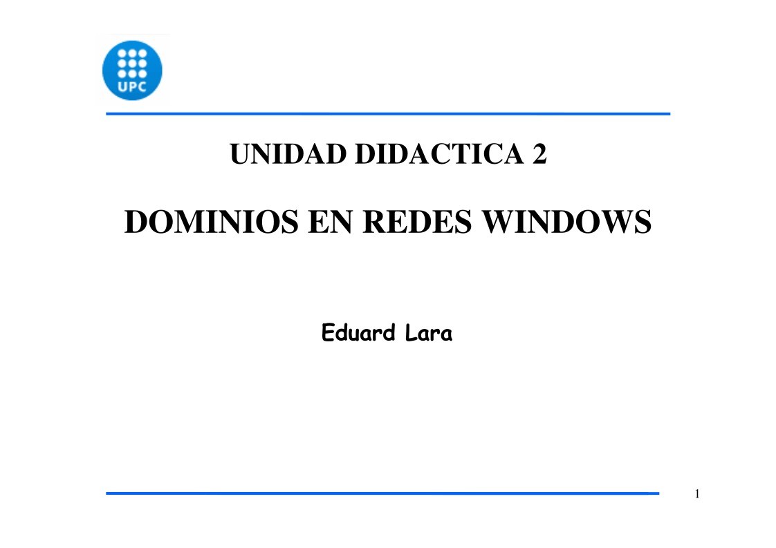 Imágen de pdf UD2 - Dominios en redes Windows 2003 Server