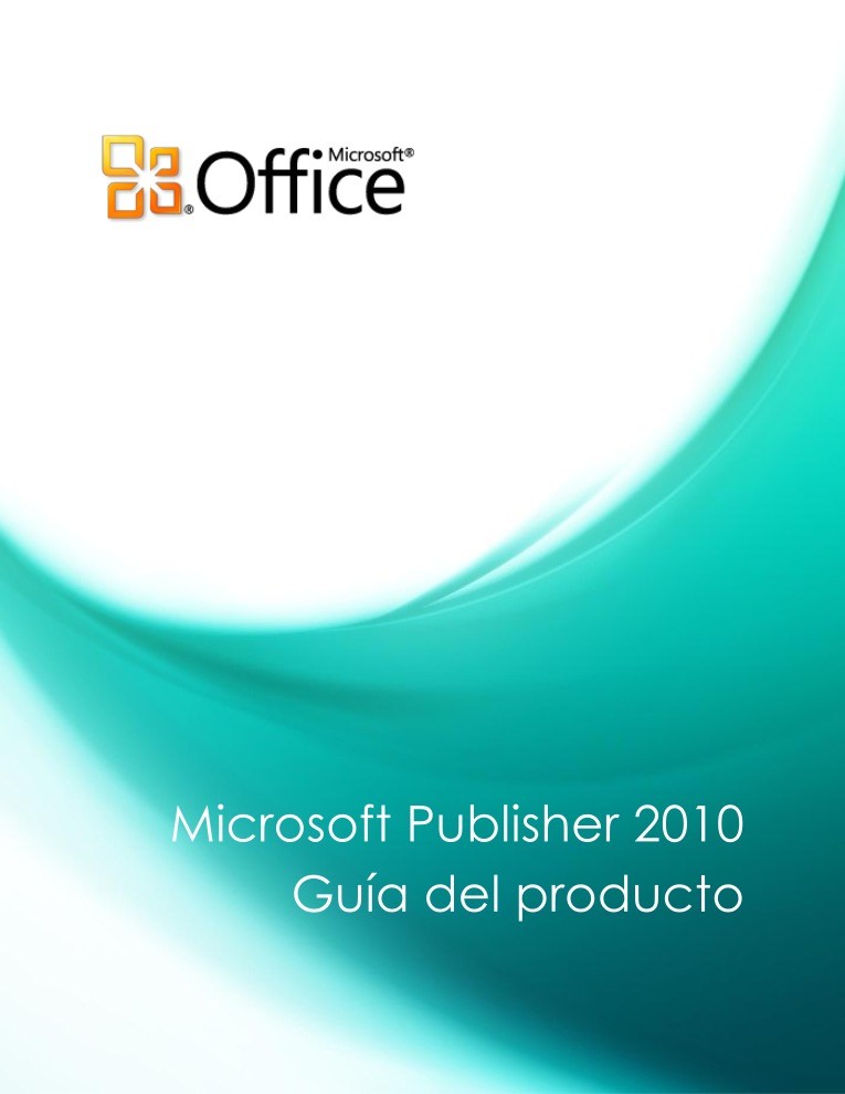 Imágen de pdf Microsoft Publisher 2010 - Guía del producto