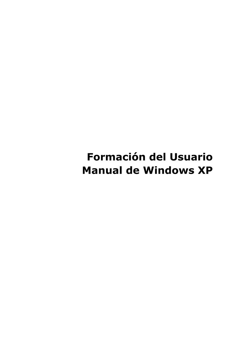 Imágen de pdf Windows XP: Manual de Windows XP