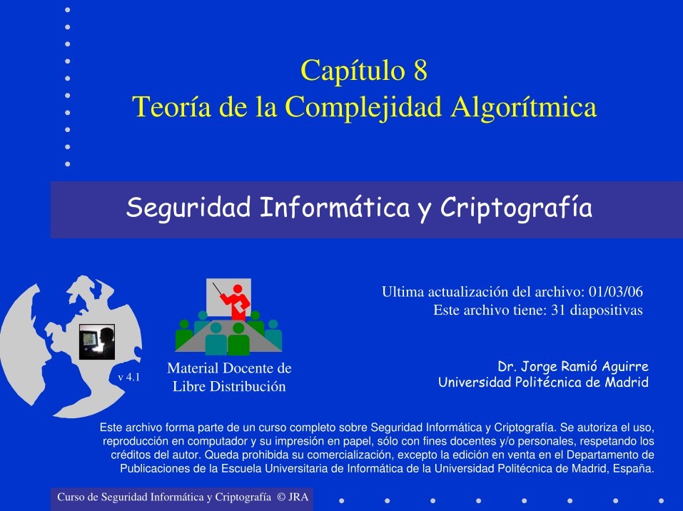 Imágen de pdf Teoría de la Complejidad Algorítmica - Capítulo 8