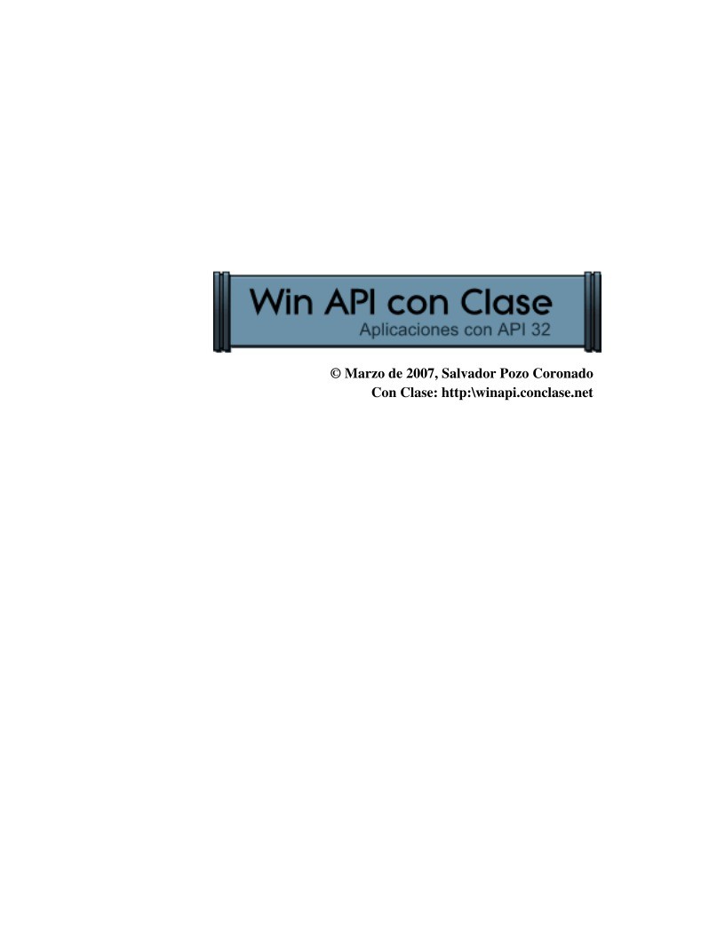 PDF de programación - Win API con Clase - Aplicaciones con API 32