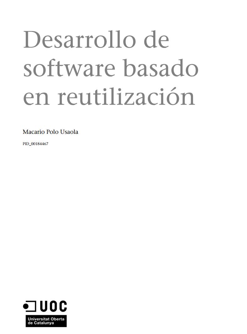 Imágen de pdf Desarrollo de software basado en reutilización