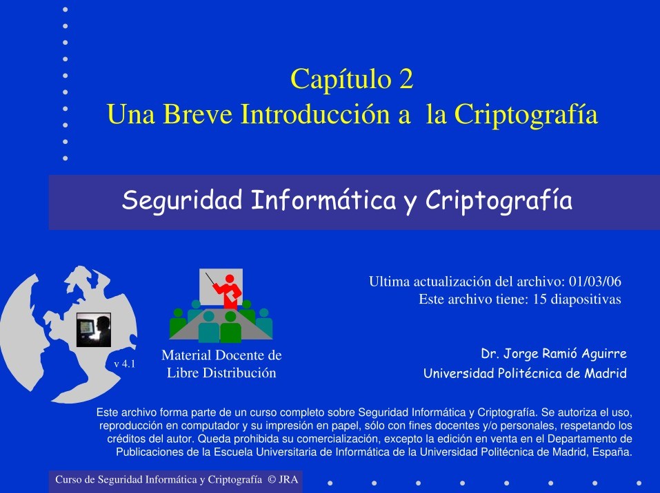 Imágen de pdf Capítulo 2 - Breve Introducción a la Criptografía