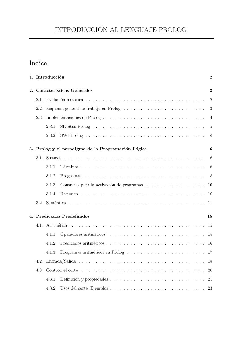 Imágen de pdf Introducción al lenguaje Prolog