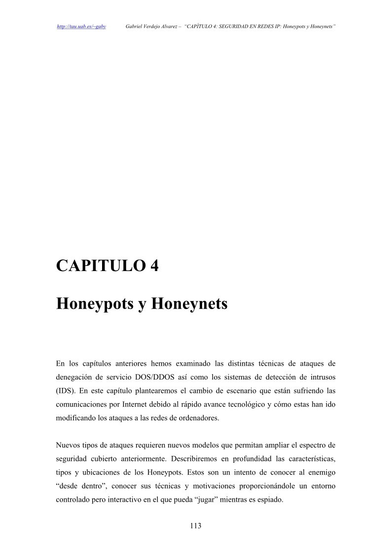 Imágen de pdf Capítulo 4 - Honeypots y Honeynets