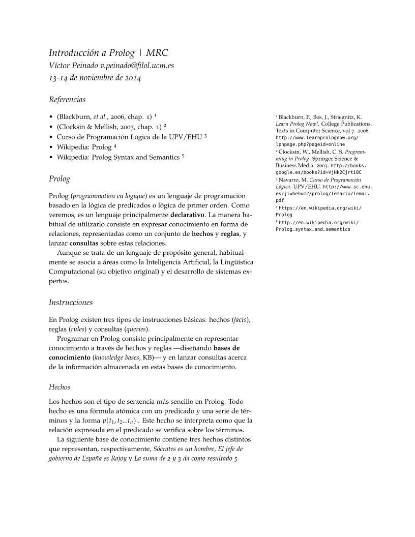 Imágen de pdf Introducción a Prolog | MRC