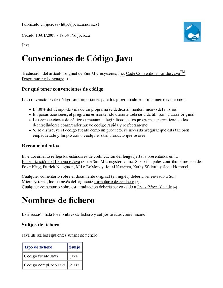 Imágen de pdf Convenciones de Código Java