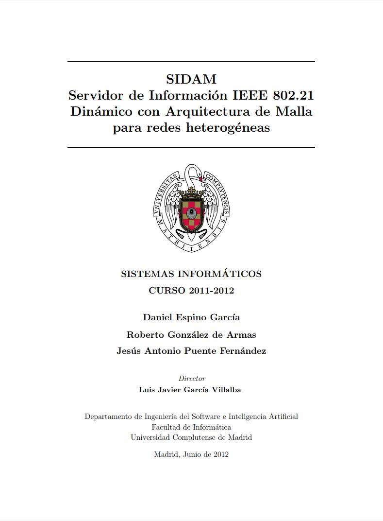 Imágen de pdf Servidor de Información IEEE 802.21 Dinámico con Arquitectura de Malla para redes heterogéneas