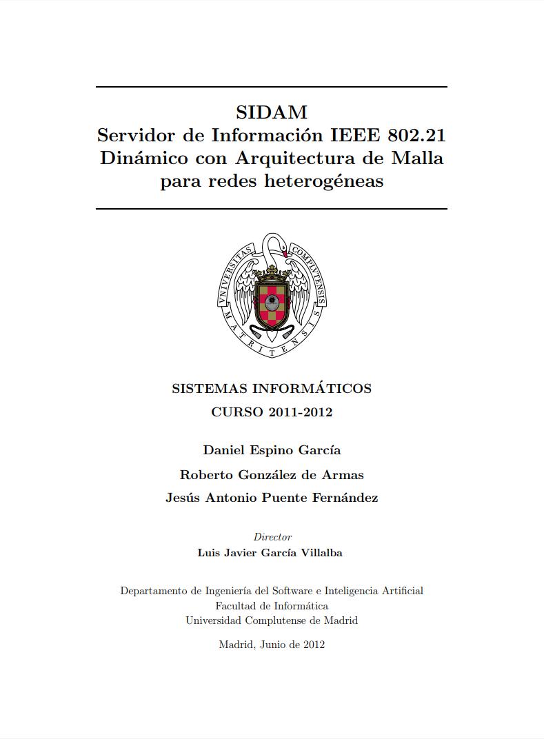 Imágen de pdf Servidor de Información IEEE 802.21 Dinámico con Arquitectura de Malla para redes heterogéneas