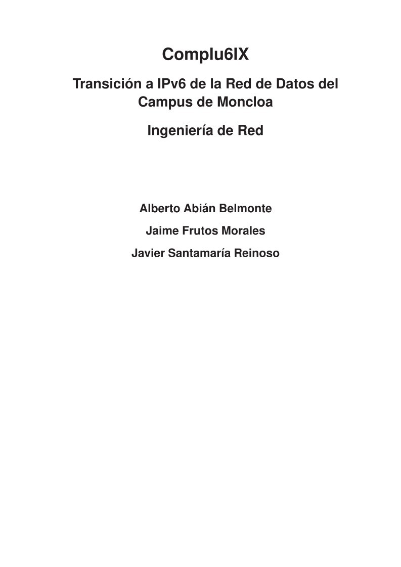 Imágen de pdf Complu6IX - Transición a IPv6 de la Red de Datos del Campus de Moncloa