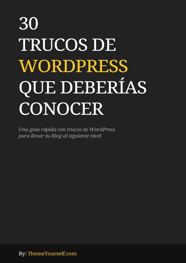 Imágen de pdf 30 trucos de Wordpress que deberías conocer