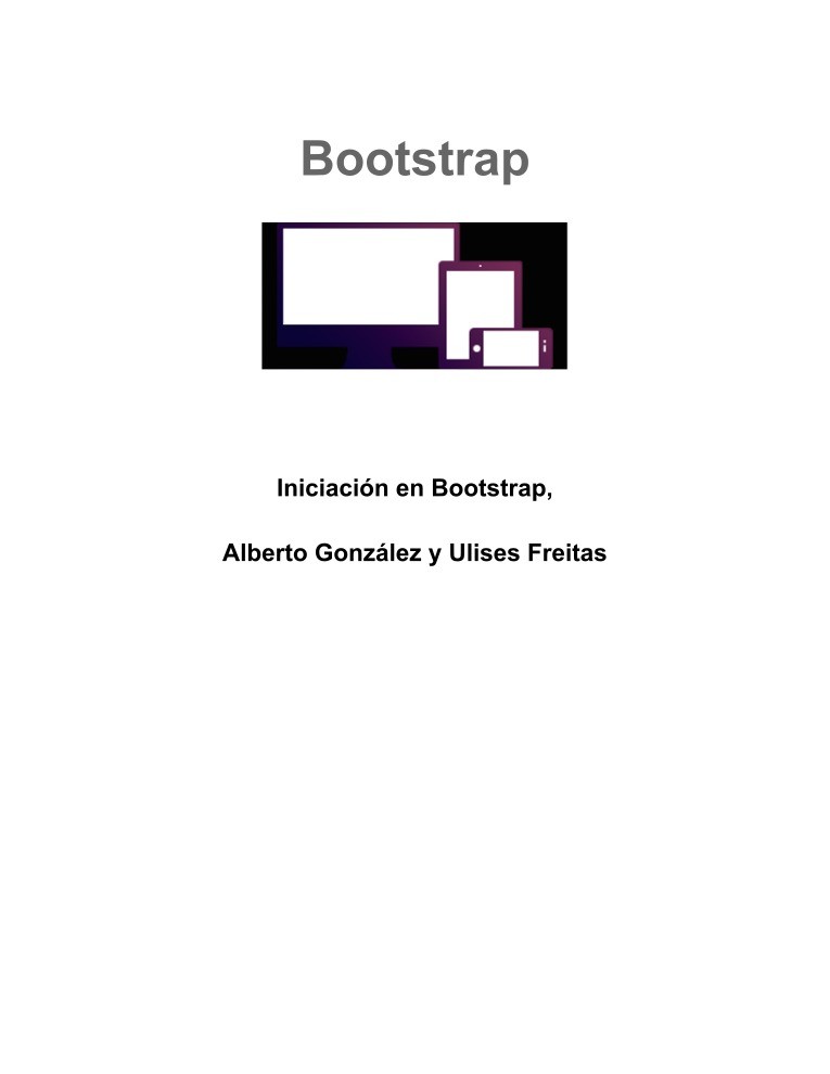 Imágen de pdf Iniciación en BootStrap
