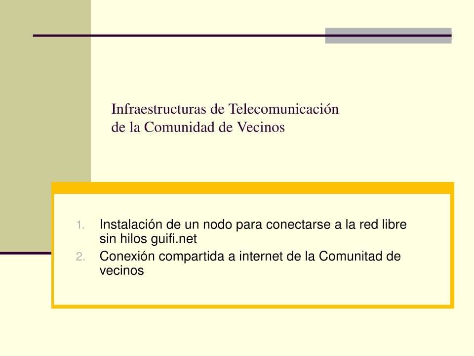 Imágen de pdf Infraestructuras de Telecomunicación de la Comunidad de vecinos