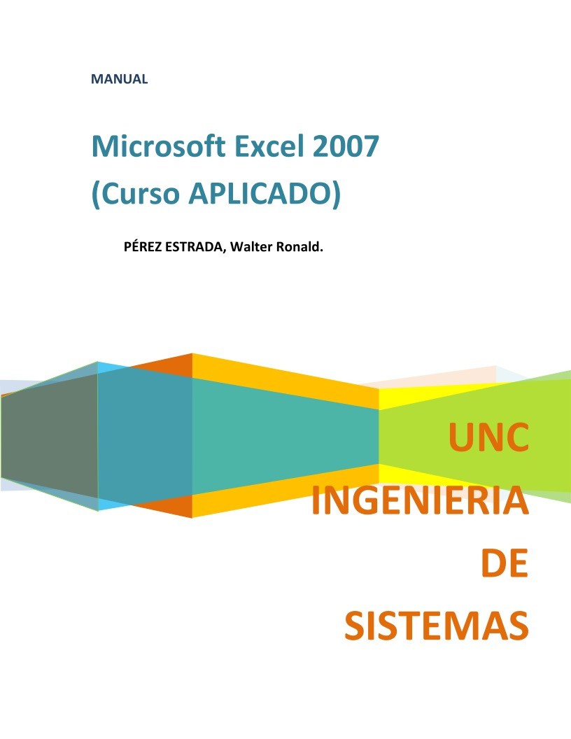 Imágen de pdf Microsoft Excel 2007 (Curso APLICADO)