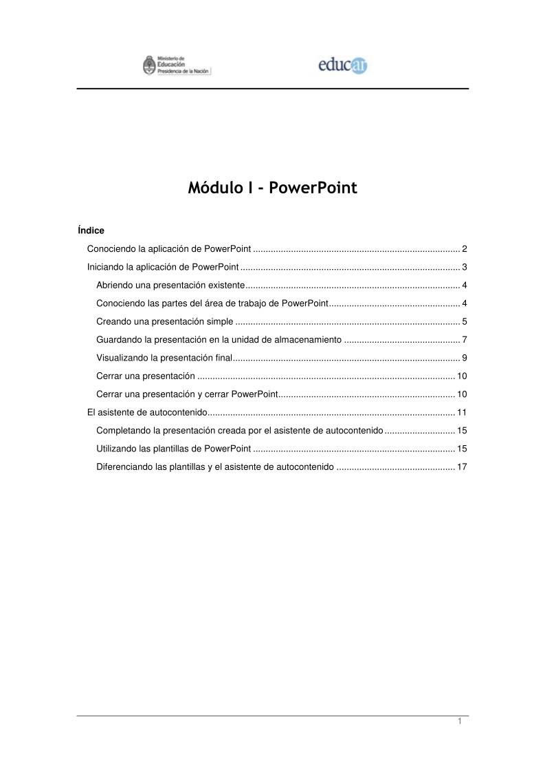 Imágen de pdf Módulo I - PowerPoint