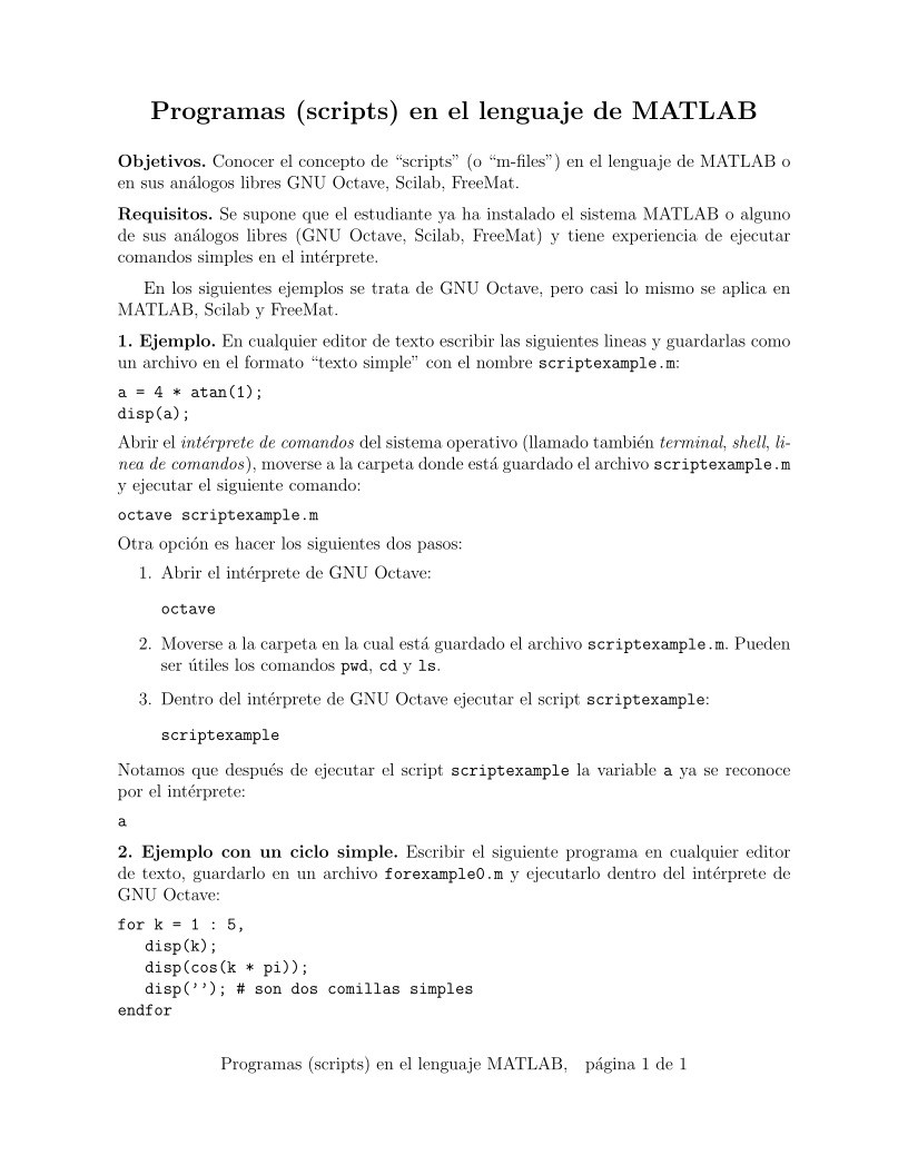 Imágen de pdf Programas (scripts) en el lenguaje MATLAB