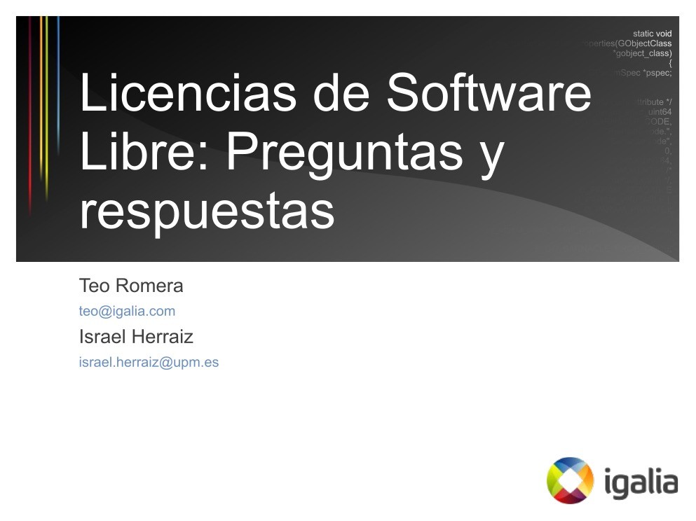 Imágen de pdf Licencias de Software Libre: Preguntas y respuestas