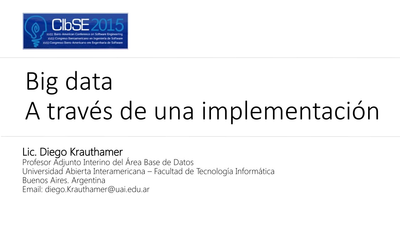 Imágen de pdf Big data - A través de una implementación