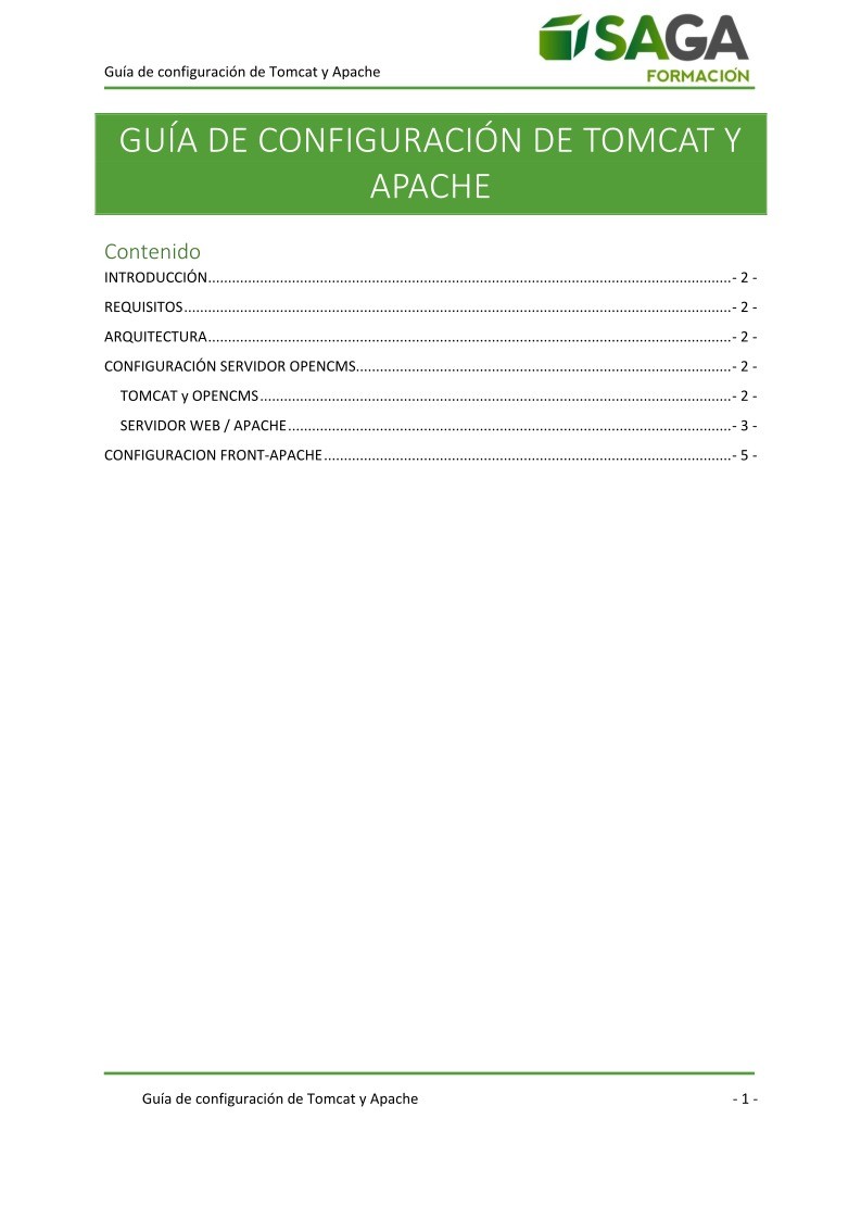 Imágen de pdf Guía de configuración de Tomcat y Apache