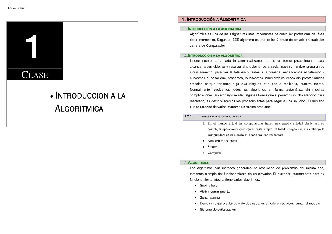 Imágen de pdf Introducción a la Algorítmica