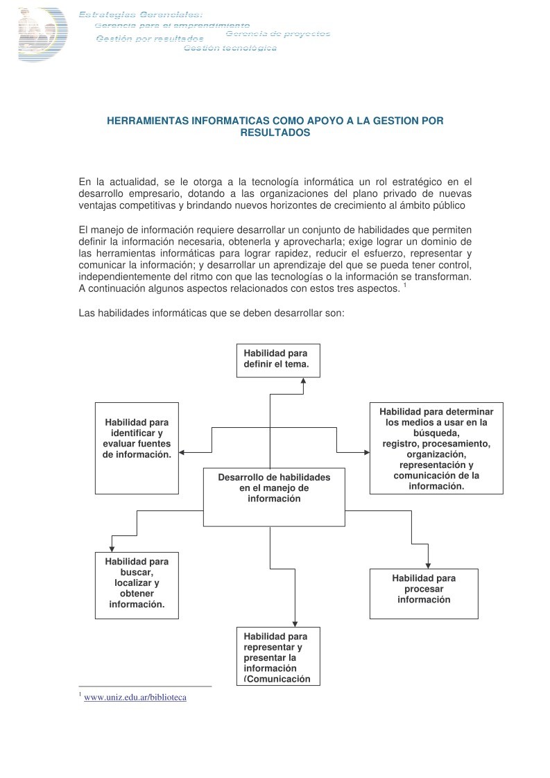 Imágen de pdf Herramientas Informáticas como apoyo a la Gestión por resultados