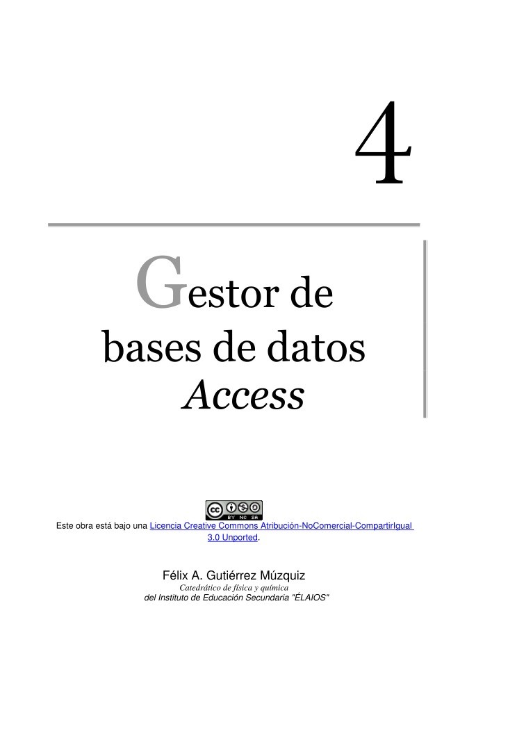 Imágen de pdf Gestor de bases de datos Access