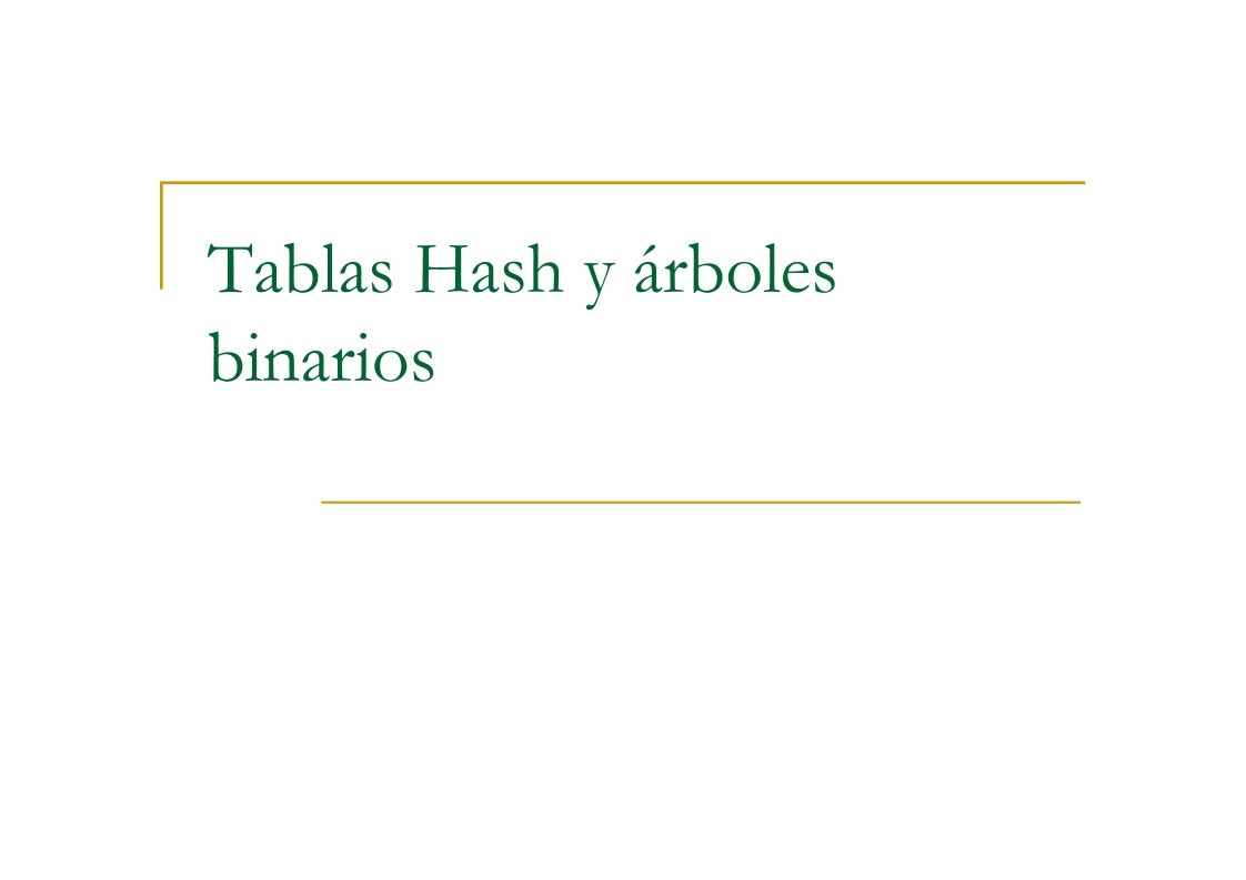 Imágen de pdf Tablas Hash y árboles binarios