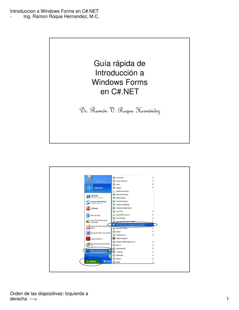 Imágen de pdf Guía rápida de Introducción a Windows Forms en C#.NET