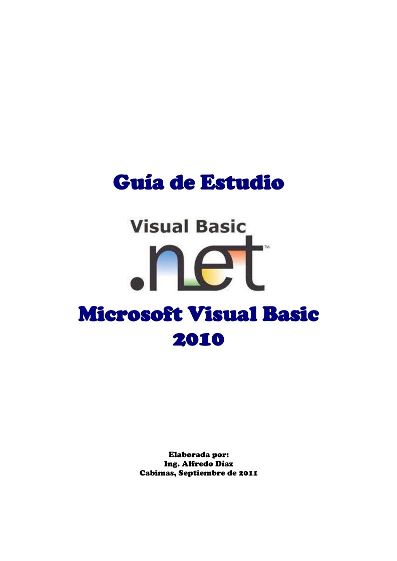 visual basic net tutorial pdf español