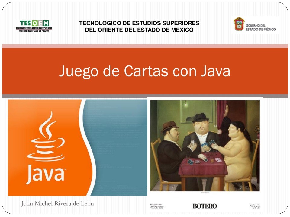 Imágen de pdf Juego de Cartas con Java