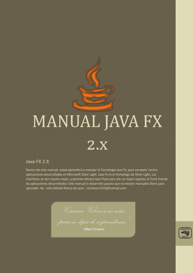 Imágen de pdf Manual Java FX 2.x