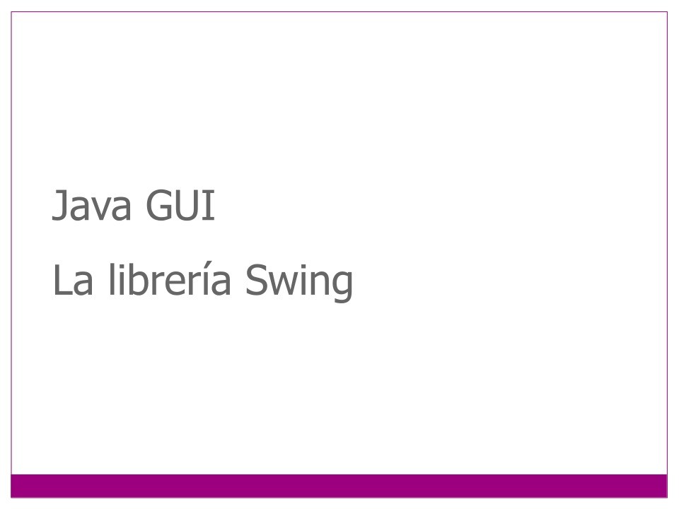 Imágen de pdf Java GUI - La librería Swing