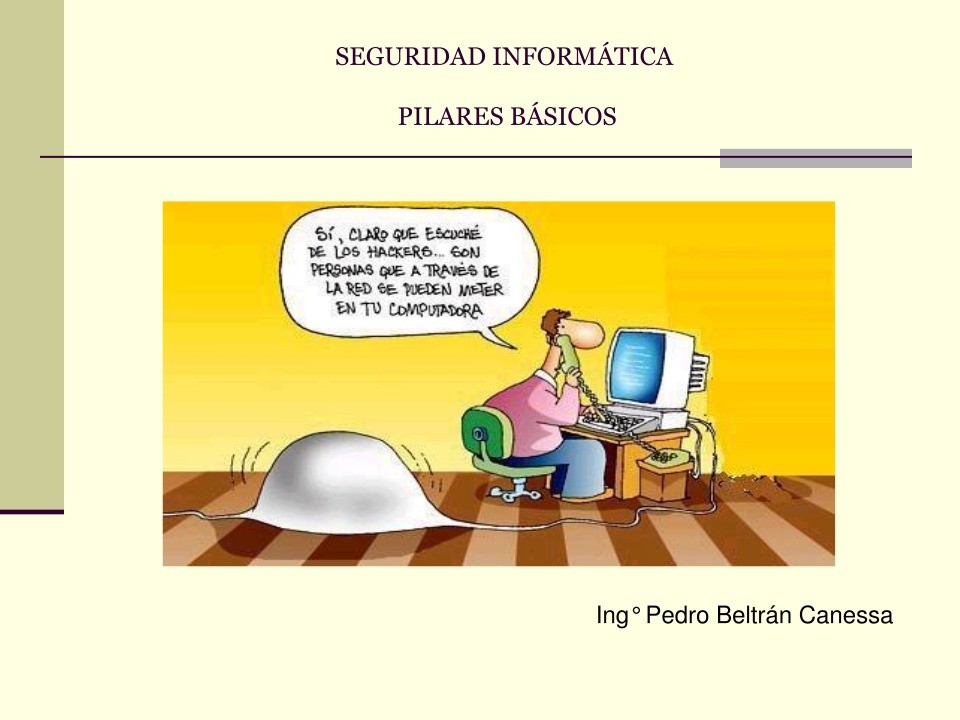 Imágen de pdf Seguridad informática - Pilares básicos