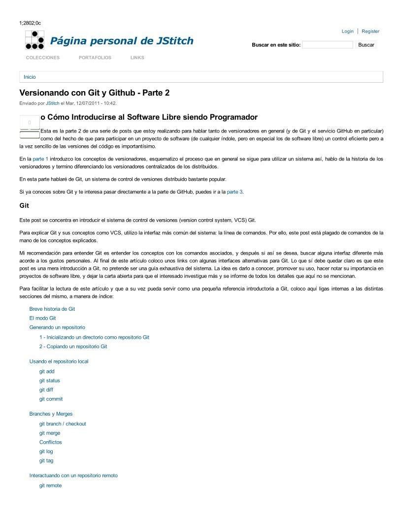 Imágen de pdf Versionando con Git y Github