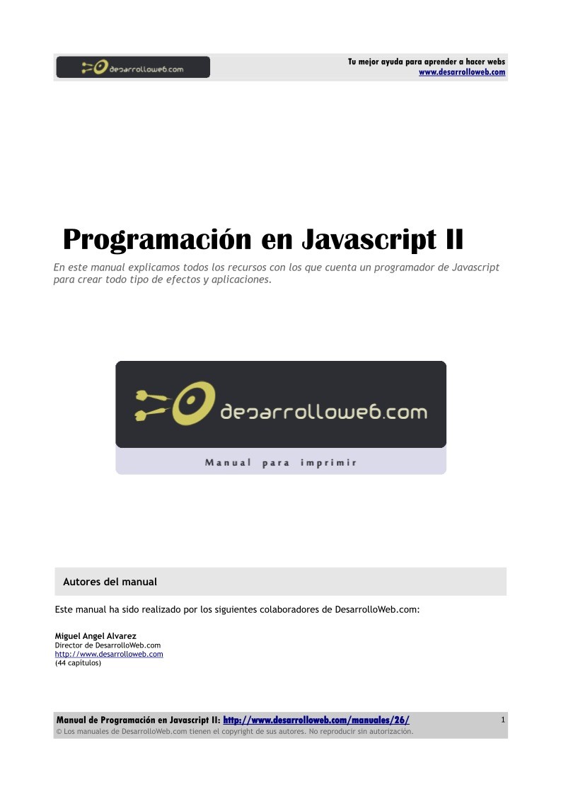 PDF de programación - Programación en JavaScript II