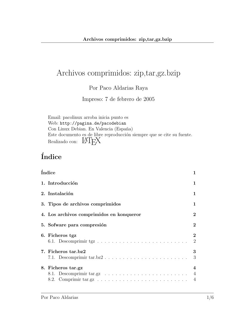 Imágen de pdf Archivos comprimidos: zip,tar,gz.bzip