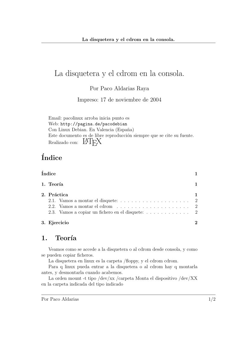 Imágen de pdf La disquetera y el cdrom en la consola