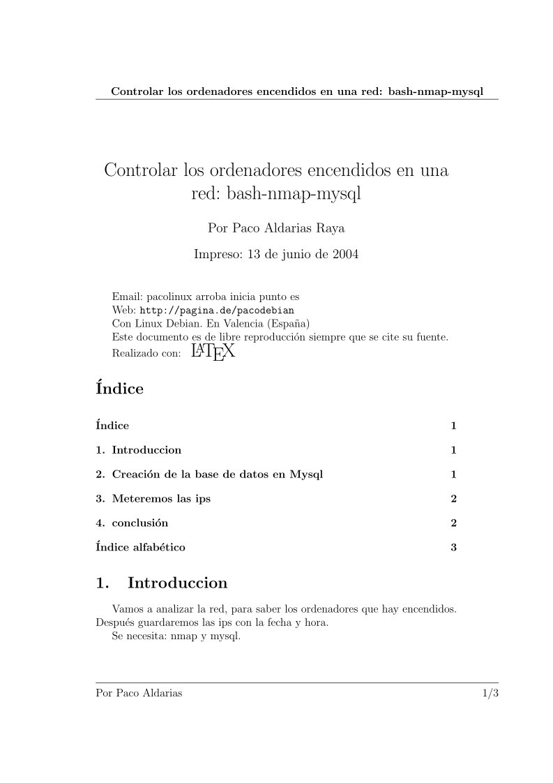 Imágen de pdf Controlar los ordenadores encendidos en una red: bash-nmap-mysql