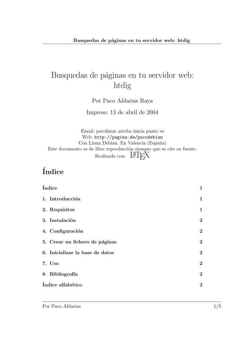 Imágen de pdf Búsquedas de páginas en tu servidor web: htdig