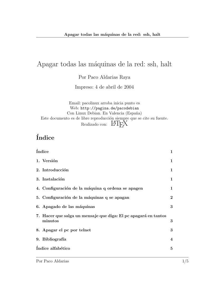 Imágen de pdf Apagar todas las máquinas de la red: ssh, halt