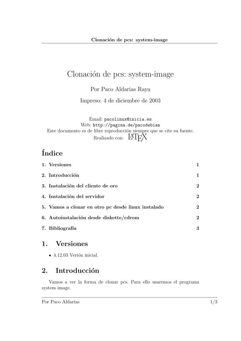 Imágen de pdf Clonación de pcs: system-image