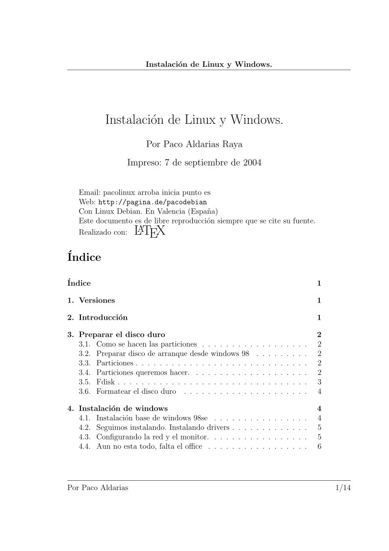 Imágen de pdf Instalación de Linux y Windows