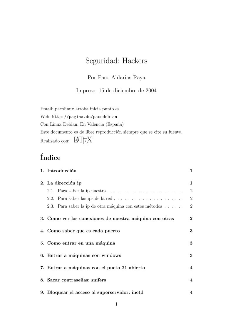 Imágen de pdf Seguridad: Hackers