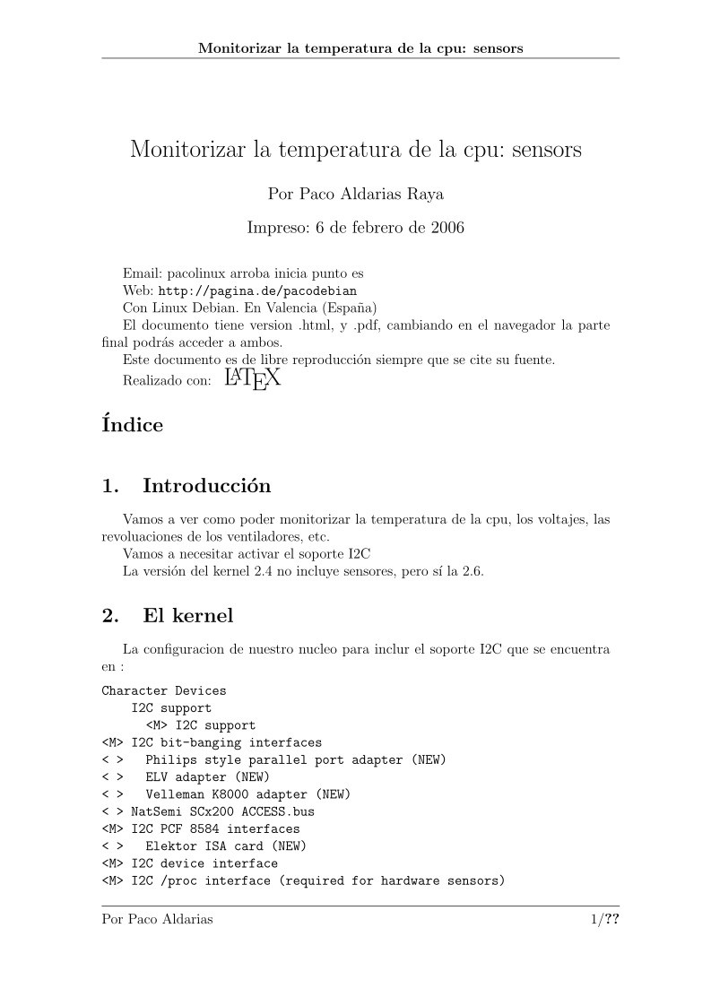 Imágen de pdf Monitorizar la temperatura de la cpu: sensors