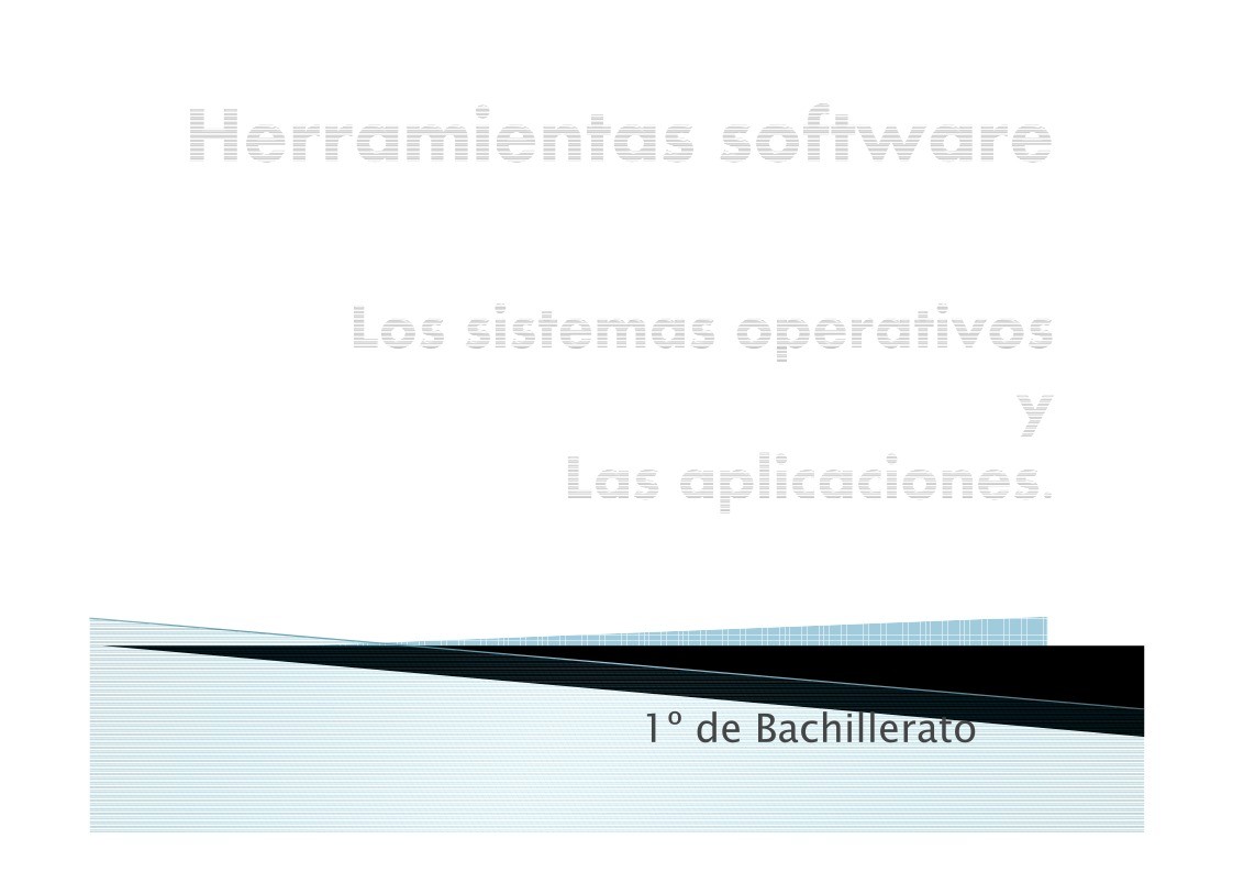 Imágen de pdf Herramientas software - Los sistemas operativos y las aplicaciones