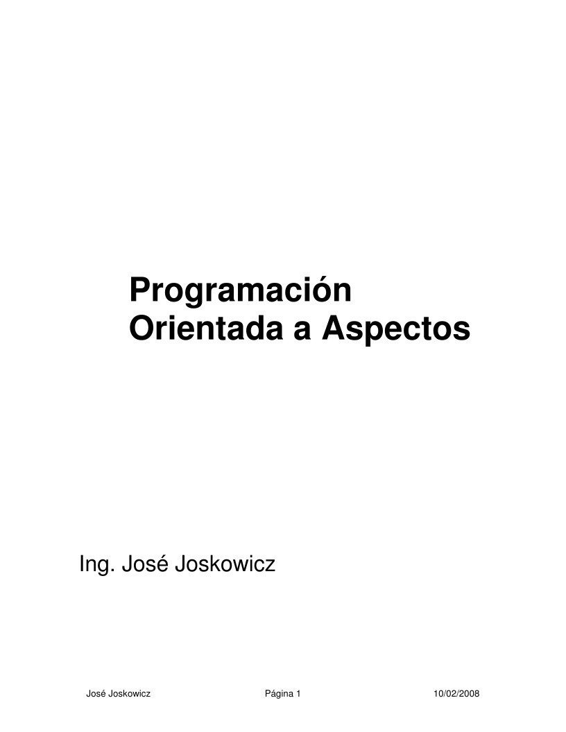 Imágen de pdf Programación Orientada a Aspectos