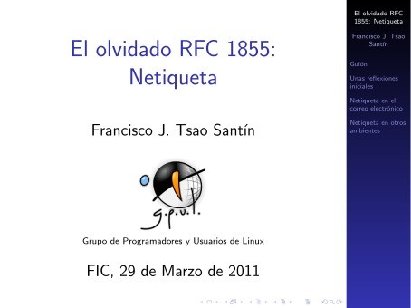 Imágen de pdf El olvidado RFC 1855: Netiqueta