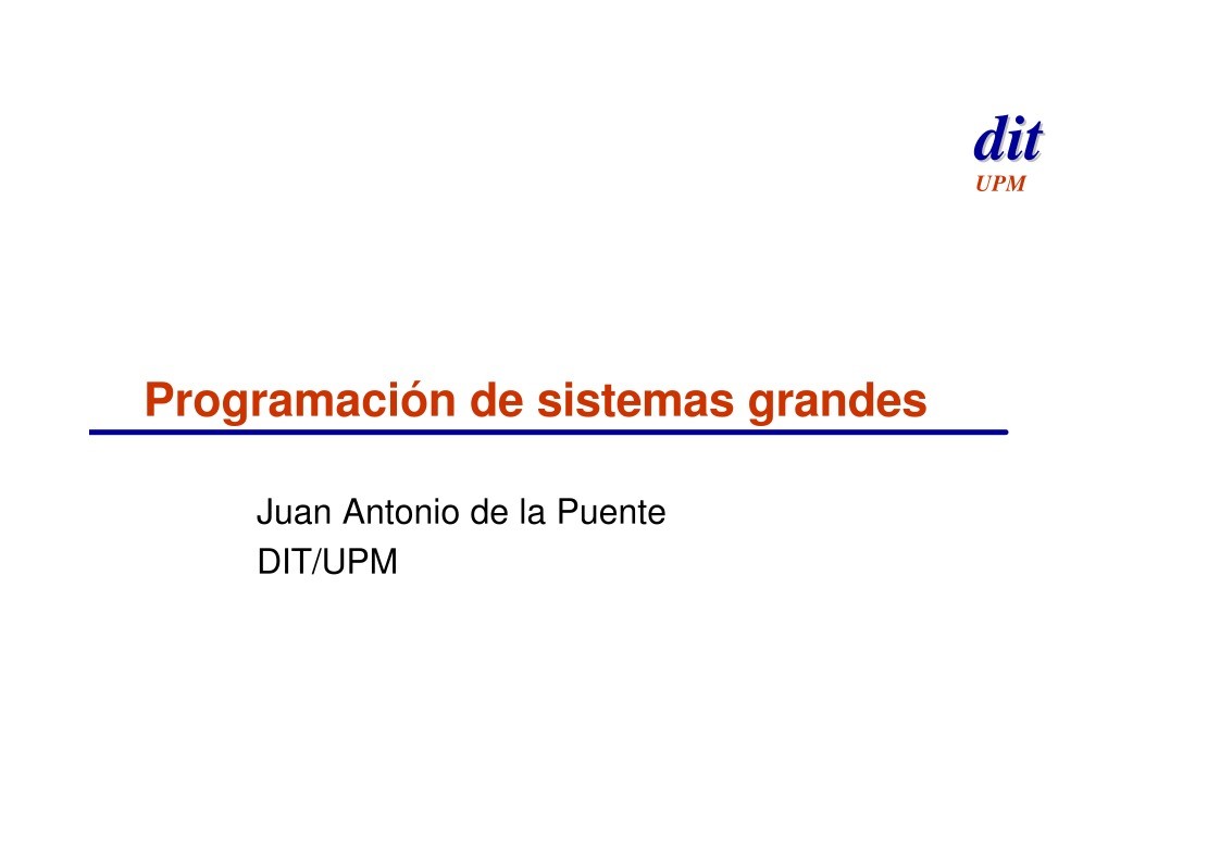 Imágen de pdf Programación de sistemas grandes