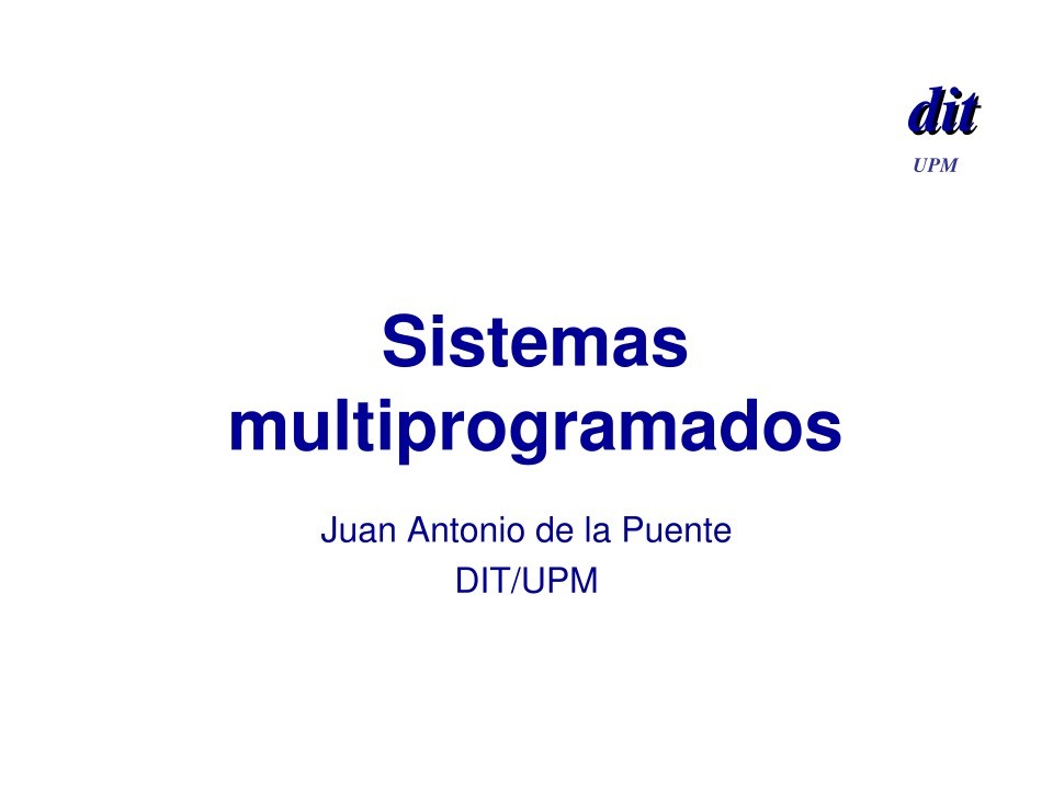 Imágen de pdf Sistemas multiprogramados